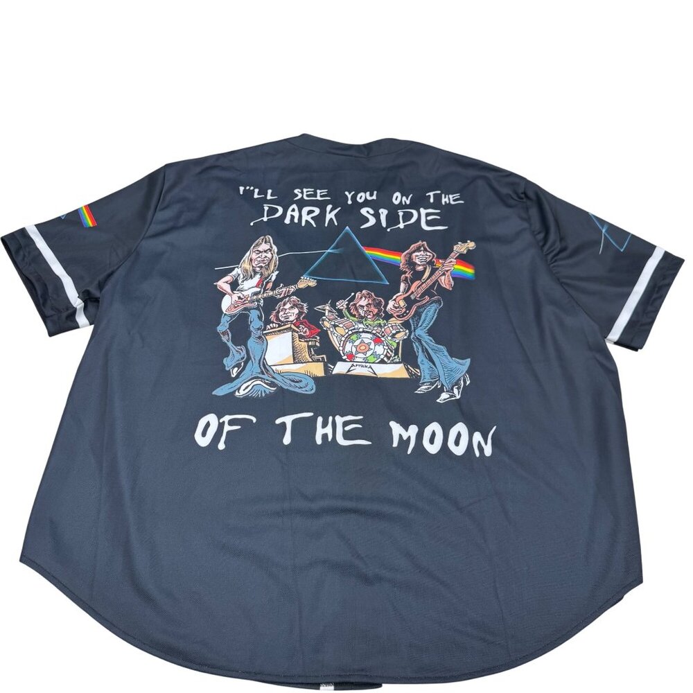 Pink Floyd Men's The Dark Side of the Moon SS Button-down Jersey Shirt, Size 3XL